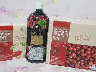 자연에온 몽모랑시 타트체리 3종 세트 구성 - 저분자콜라겐젤리, NFC 착즙주스 — 5점을 준 리뷰어가 2021년 7월 올린 사용 사진
