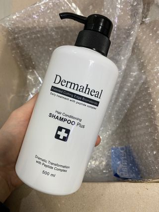 더마힐 헤어 컨디셔닝 샴푸 500ml 3종 중 택1 — 5점을 준 리뷰어가 2021년 4월 올린 사용 사진