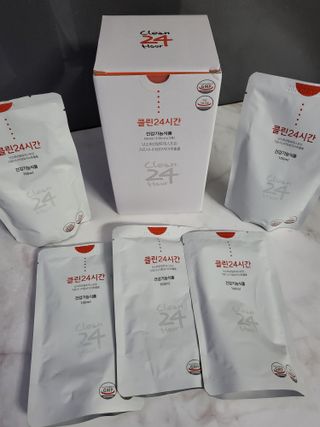 클린24시간 1BOX(5포) + 전용보틀(500ml) — 5점을 준 리뷰어가 2022년 8월 올린 사용 사진