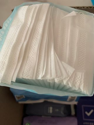 블루블루 유기농 순면 커버 생리대 — 5점을 준 리뷰어가 2021년 2월 올린 사용 사진