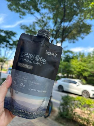 일일하우 슬리밍 플랜B 고소한 귀리맛, 진한 카카오맛 (체중조절식) — 5점을 준 리뷰어가 2023년 8월 올린 사용 사진