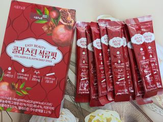 서울에프엔비 콜라스틴 3종 뷰티젤리스틱 45입 [ABC핏 15입 /  석류핏 15입 / 청스피루리나 15입] — 5점을 준 리뷰어가 2021년 9월 올린 사용 사진