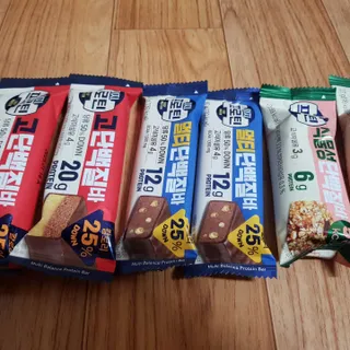 이지프로틴바 3종x각 2ea (고단백질바, 멀티단백질바, 식물성단백질바) — 4점을 준 리뷰어가 2024년 3월 올린 사용 사진