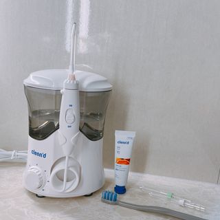 주식회사 클린디 [클린디] 양치 후 남은 이물질, 물치실로 완벽 제거 🦷 구강세정기 세트 [맞춤 칫솔 + 치약 포함] — 5점을 준 리뷰어가 2021년 12월 올린 사용 사진