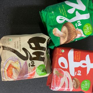 [풀무원] 자연은맛있다 정면, 백면, 홍면  세트 — 5점을 준 리뷰어가 2021년 4월 올린 사용 사진