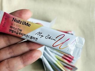 뉴트리미 마이스킨W 센텔라글루타치온C콜라겐 28포 — 5점을 준 리뷰어가 2023년 2월 올린 사용 사진