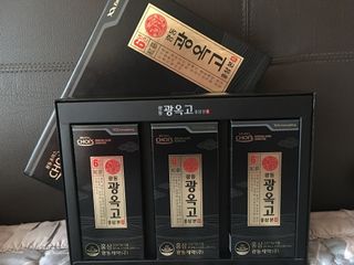 [광동제약] 광동 광옥고 홍삼 본 30포+쇼핑백 증정 — 5점을 준 리뷰어가 2021년 12월 올린 사용 사진