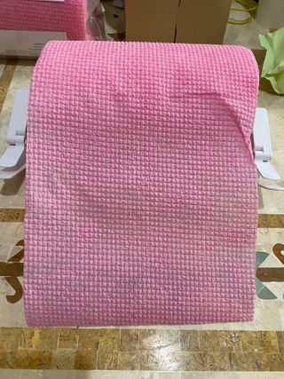 위케어 일회용 향균 수세미 50매 2롤 세트 총 100매 Pink — 5점을 준 리뷰어가 2021년 2월 올린 사용 사진