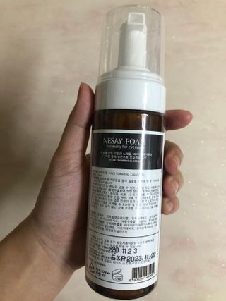 NESAY 네세이 크림 폼클렌져 포맨 150mL 남자폼클렌져 — 4.5점을 준 리뷰어가 2021년 5월 올린 사용 사진