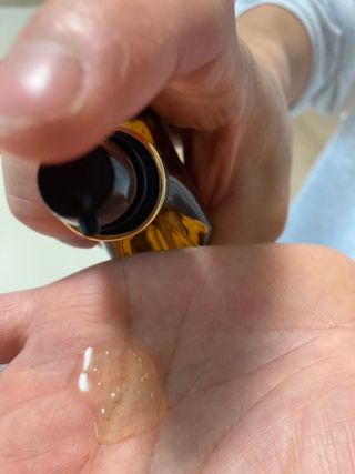 [메리트] 순도 100퍼센트 아르간 헤어오일 — 4.5점을 준 리뷰어가 2021년 12월 올린 사용 사진