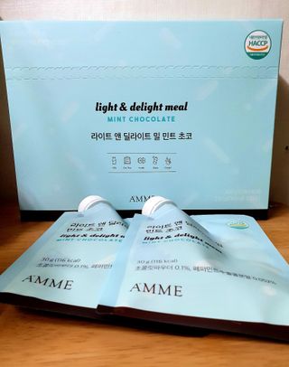 아므_이너뷰티 라이트 앤 딜라이트 밀 민트 초코 — 5점을 준 리뷰어가 2021년 7월 올린 사용 사진