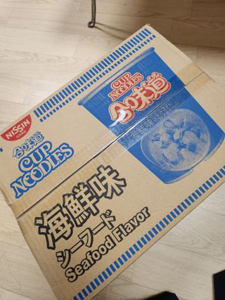 NISSIN 닛신 컵누들  4종 - 씨푸드오리지날, 씨푸드 스파이시, 씨푸드 커리, 씨푸드 XO소스 — 5점을 준 리뷰어가 2022년 12월 올린 사용 사진