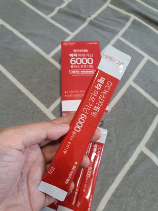 메타아르기닌 GC녹십자웰빙 메타 아르기닌 6000 플러스 오르니틴 — 5점을 준 리뷰어가 2022년 5월 올린 사용 사진