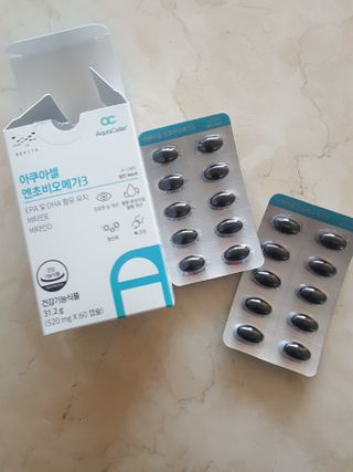 메디포스트 모비타 아쿠아셀 엔초비오메가3 60캡슐 — 5점을 준 리뷰어가 2022년 12월 올린 사용 사진