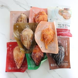 바르닭 소스품은 닭가슴살 7종 & 티몬한정판매 2종 세트 총 9팩 — 5점을 준 리뷰어가 2021년 12월 올린 사용 사진
