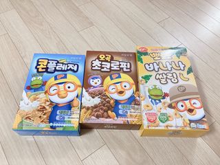 씨알푸드 뽀로로 시리얼 3종 — 4.5점을 준 리뷰어가 2022년 2월 올린 사용 사진