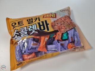 델리스 오트 밀키 초콜릿 바 — 5점을 준 리뷰어가 2022년 3월 올린 사용 사진