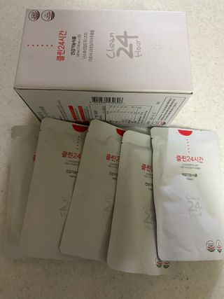 클린24시간 1BOX(5포) + 전용보틀(500ml) — 3.5점을 준 리뷰어가 2023년 2월 올린 사용 사진