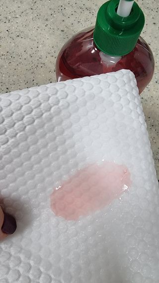 부직포나라 중금속유해물질ZERO 뜯어쓰는 주방 일회용수세미 60매 2매 — 5점을 준 리뷰어가 2022년 9월 올린 사용 사진