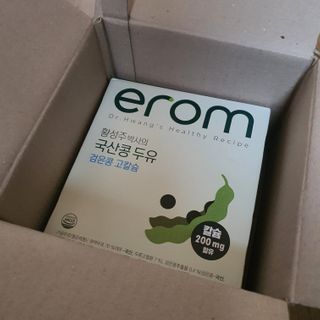 이롬 erom 황성주박사의 국산콩 두유 검은콩 고칼슘 — 5점을 준 리뷰어가 2020년 12월 올린 사용 사진
