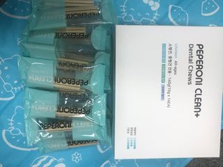 페페로니 클린플러스 덴탈치킨껌 10g x 14p — 5점을 준 리뷰어가 2021년 7월 올린 사용 사진