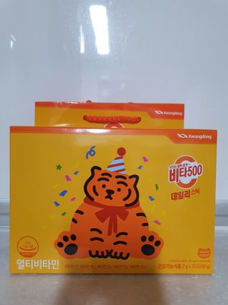 광동생활건강 [광동] 비타 500 데일리 스틱 VB, VC를 함유한 멀티비타민 30포+30포 — 5점을 준 리뷰어가 2022년 6월 올린 사용 사진