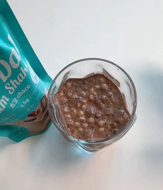 달달슬림쉐이크 프리 (릴스) 달달슬림 맛있는 단백질 쉐이크 파우치 다이어트 식사대용 프로틴 파우더 보충제 — 5점을 준 리뷰어가 2025년 8월 올린 사용 사진