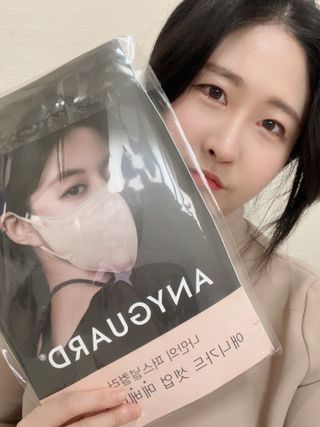 애니가드 셋업메베마스크 (대형 4컬러 + 중형 4컬러) — 5점을 준 리뷰어가 2022년 4월 올린 사용 사진