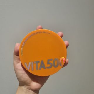 광동생활건강 MF[광동] 비타500✨주름개선·미백·SPF50+🌞퍼펙트쉴드 빅 선쿠션 본품 — 5점을 준 리뷰어가 2024년 5월 올린 사용 사진