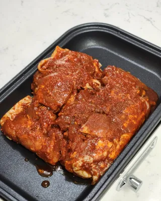 (주)마니커 마니커 춘천식 닭갈비 [냉동 500g] — 5점을 준 리뷰어가 2022년 11월 올린 사용 사진