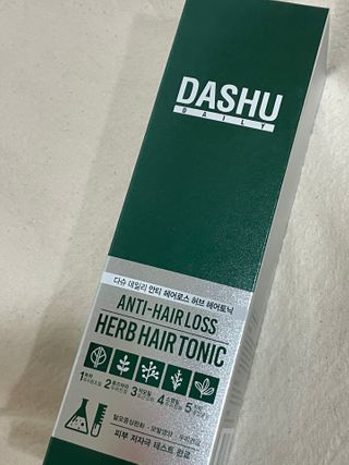 다슈코리아 다슈 데일리 안티 헤어로스 허브 헤어토닉 150ml — 5점을 준 리뷰어가 2021년 2월 올린 사용 사진