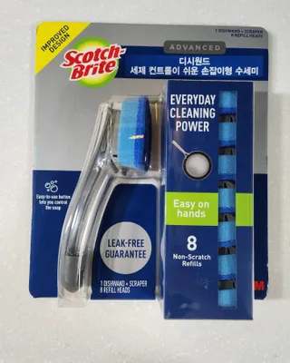 3M 디쉬원드 손잡이형 수세미 클럽팩 1핸들+8리필 — 5점을 준 리뷰어가 2023년 7월 올린 사용 사진