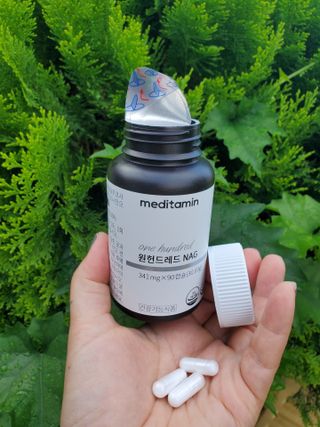 메디타민 원헌드레드 NAG — 5점을 준 리뷰어가 2021년 8월 올린 사용 사진