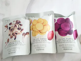 딜라이트 프로젝트 바삭한 원물칩 3종 고구마칩, 자색고구마칩, 느타리버섯칩 [총 6봉지] — 5점을 준 리뷰어가 2022년 3월 올린 사용 사진