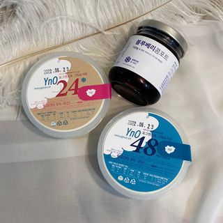요그앤오트 그릭요거트 24 150g +  그릭요거트 48 150g + 블루베리 콤포트 — 5점을 준 리뷰어가 2022년 6월 올린 사용 사진
