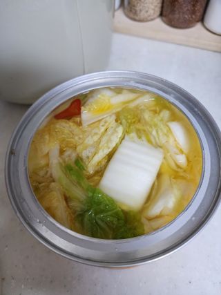 셰프애찬 단호박 백김치 1kg — 5점을 준 리뷰어가 2022년 10월 올린 사용 사진