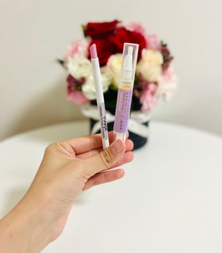 1+2 뷰젤 매직케어 손톱영양제+스톤푸셔+코인타올 셀프 네일케어 — 4점을 준 리뷰어가 2022년 10월 올린 사용 사진