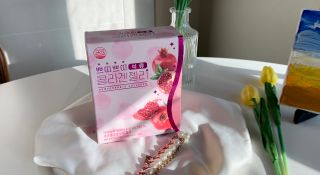 헬스업_쁘띠쁘띠석류콜라겐젤리_20g x 14포 — 5점을 준 리뷰어가 2021년 2월 올린 사용 사진