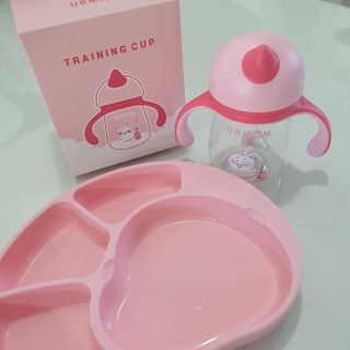 유비맘 트라이탄 코니빨대컵_컬러 랜덤 발송 — 5점을 준 리뷰어가 2021년 2월 올린 사용 사진