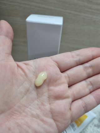 랑벨 비타 에너지 잡티 크림 75ml (피부 속 기미완화크림) — 5점을 준 리뷰어가 2022년 4월 올린 사용 사진