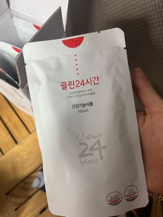 클린24시간 1BOX(5포) + 전용보틀(500ml) — 4점을 준 리뷰어가 2023년 7월 올린 사용 사진