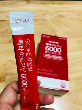 메타아르기닌 GC녹십자웰빙 메타 아르기닌 6000 플러스 오르니틴 — 5점을 준 리뷰어가 2022년 6월 올린 사용 사진
