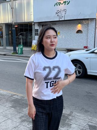 더그린랩 WOMEN SPORTY 22 CROP SHORT SLEEVE — 5점을 준 리뷰어가 2023년 6월 올린 사용 사진