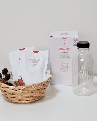 클린24시간 1BOX(5포) + 전용보틀(500ml) — 5점을 준 리뷰어가 2022년 10월 올린 사용 사진