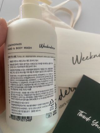 [위켄더스] 기분좋은 하루를 선사해주는 핸드& 바디워시 1종 랜덤발송 — 5점을 준 리뷰어가 2022년 6월 올린 사용 사진