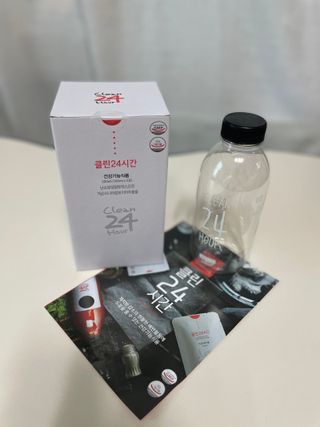 클린24시간 1BOX(5포) + 전용보틀(500ml) — 5점을 준 리뷰어가 2022년 11월 올린 사용 사진