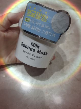 리더스코스메틱 리더스 밀크 스폰지 마스크 — 5점을 준 리뷰어가 2021년 6월 올린 사용 사진