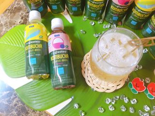 더그레잇티 콤부차 [매일유업] 더그레잇티 44kcal 콤부차 300ml *12개입 (오리지널 6개+베리리치 6개) — 5점을 준 리뷰어가 2023년 7월 올린 사용 사진
