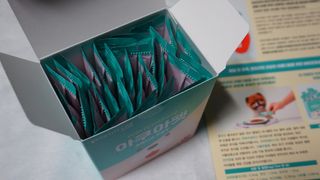 펫시랩 반려견용 액상 프리바이오틱스 아쿠아펫 — 5점을 준 리뷰어가 2021년 1월 올린 사용 사진