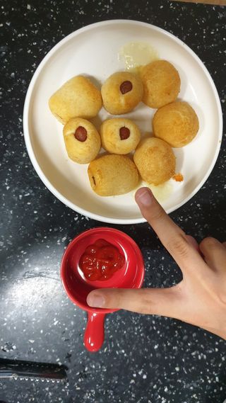 Dog&Ball 독앤볼 [Dog&Ball] 미니찹쌀볼도그 찹쌀치즈볼 — 5점을 준 리뷰어가 2021년 8월 올린 사용 사진